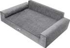  Orthopädisches Hundebett GLAMOUR Bett Sofa KissenGr L GRAU Matratze Kissen Hobbydog