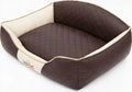  Haustierbett Katzenbett Hundematratze Hundekissen 110x85x30 Braun Beige Collie Cocker Spaniel Lowland Schäferhund Boxer German Schäferhund Labrador Pudel