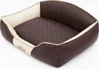  Haustierbett Katzenbett Hundematratze Hundekissen 110x85x30 Braun Beige Collie Cocker Spaniel Lowland Schäferhund Boxer German Schäferhund Labrador Pudel