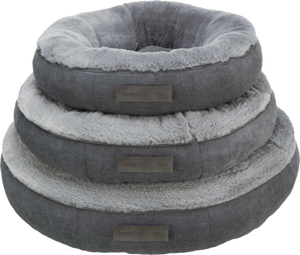  Donut Hundebett Bett Liano Grau, Maße:70cm Durchmesser