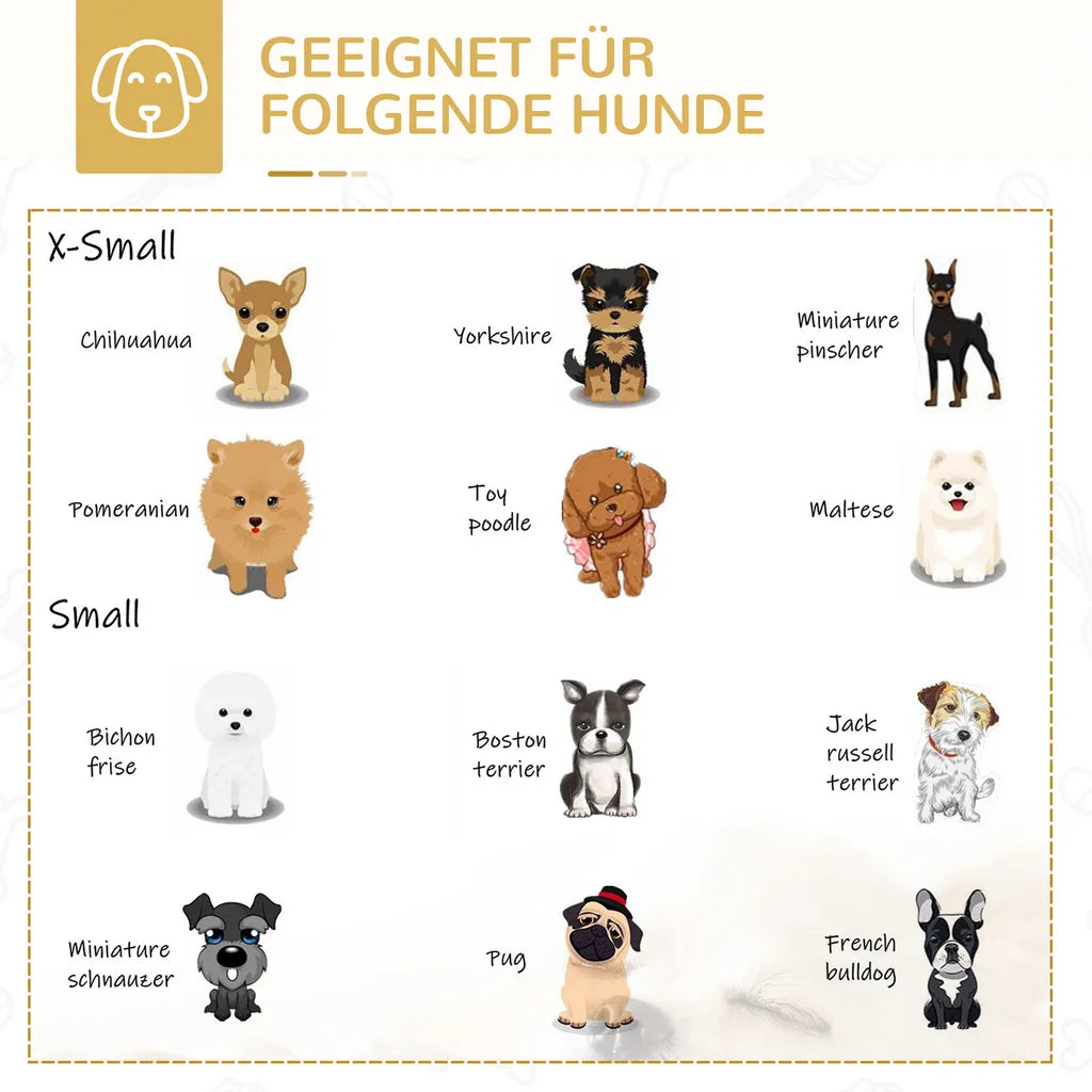  PawHut Hundekäfig Mit Toilette Tablett Hundebox Mit 2 Türen Für Kleine Hunde Tierkäfig Innen Zuhause Stahl Kaffee 111 X 54 X 61 Cm