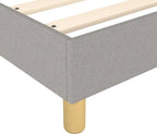  VidaXL Boxspringbett Hellgrau 90x200 Cm Stoff