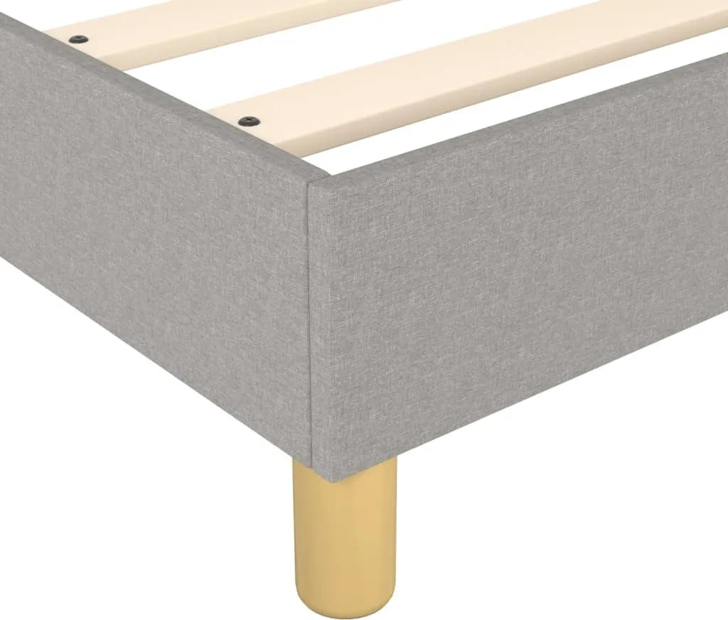  VidaXL Boxspringbett Hellgrau 90x200 Cm Stoff