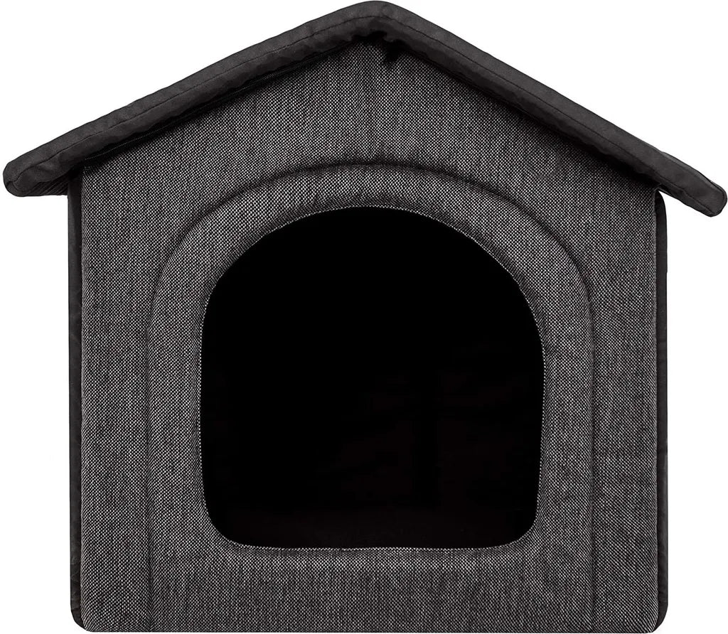  Hobbydog Hundehaus Hundehütte Schlafplatz Beruigungsplatz Beruigungshöhle Graphit Schwarz R3: 52 X 46 X 53 Cm