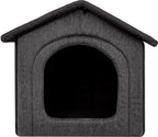  Hobbydog Hundehaus Hundehütte Schlafplatz Beruigungsplatz Beruigungshöhle Graphit Schwarz R3: 52 X 46 X 53 Cm