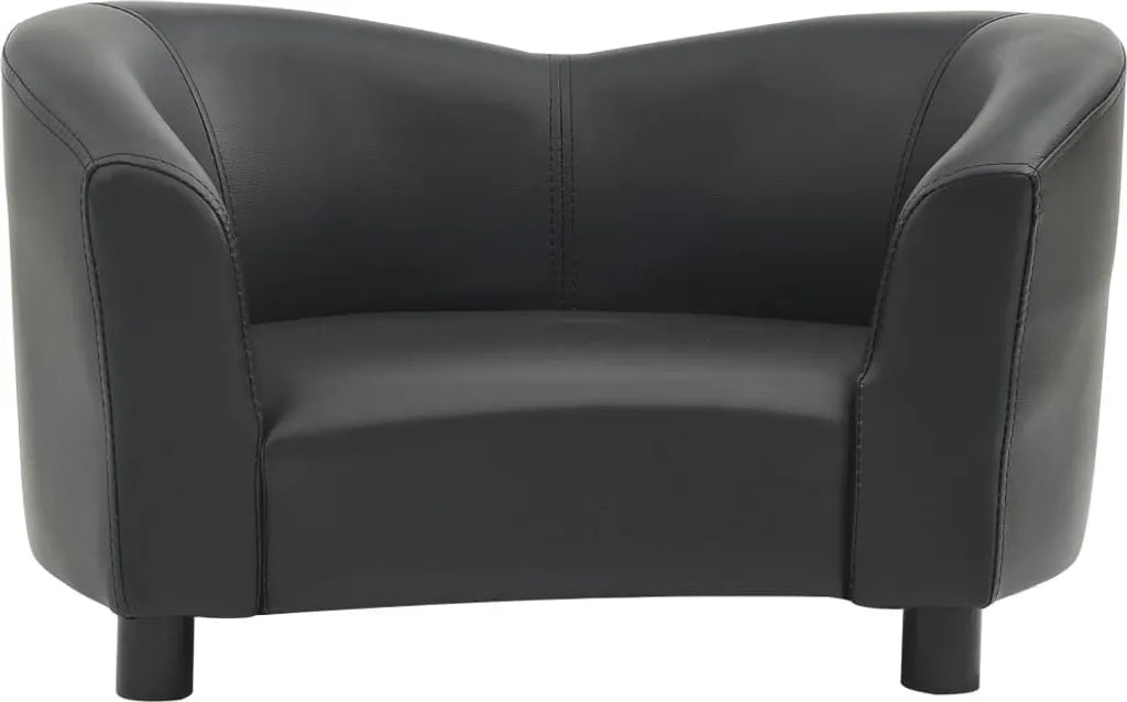  VidaXL Hundesofa Schwarz 67x41x39 Cm Kunstleder