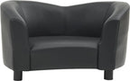  VidaXL Hundesofa Schwarz 67x41x39 Cm Kunstleder