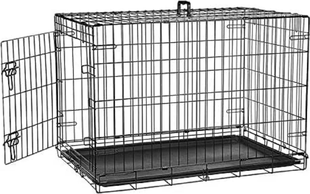  Hundekäfig Mit Türen Faltbar Hundebox Gitterbox Transport Käfig Drahtkäfig«, In Größe XL