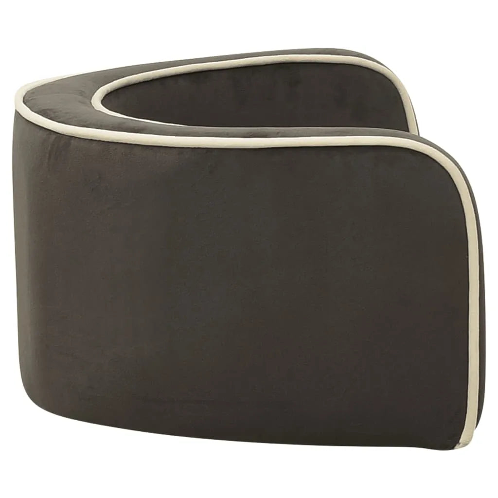  VidaXL Hundesofa Klappbar Dunkelgrau 73x67x26 Cm Plüsch Kissen