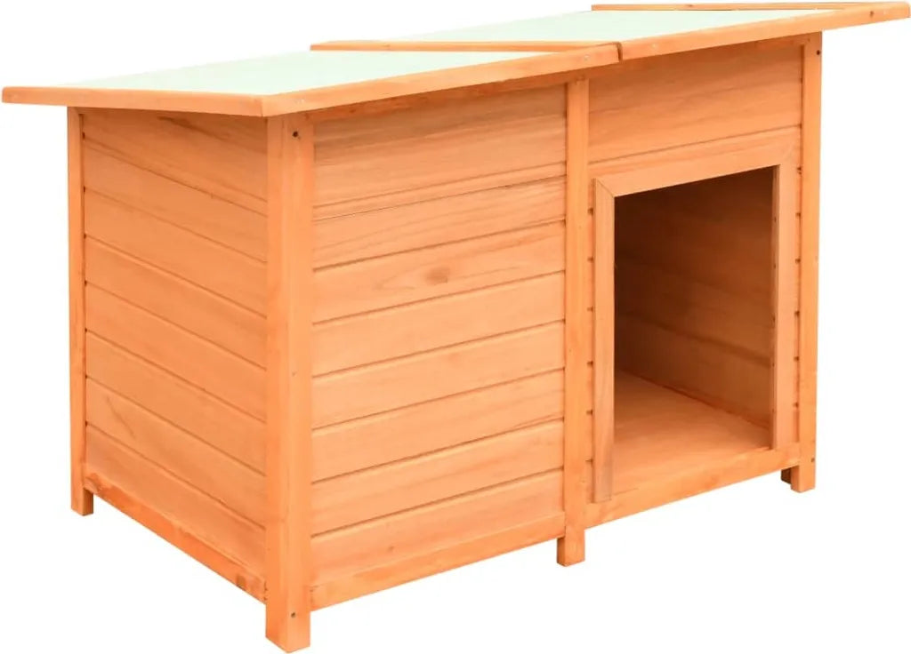  VidaXL Hundehütte Kiefernholz & Tannenholz 120x77x86 Cm