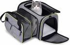  Faltbare Hundebox Transporttasche Transportbox Auto Für Katze Hunde Große Kleine Box Bag Mit Fleece-Matte 44.5 X 33 X 28cm
