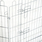  PawHut Freilaufgehege Welpenauslauf Welpenzaun Laufstall Welpengitter Für Tiere 8-teilig B63 X H60 Cm