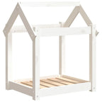  VidaXL Hundebett Weiß 61x50x70 Cm Massivholz Kiefer