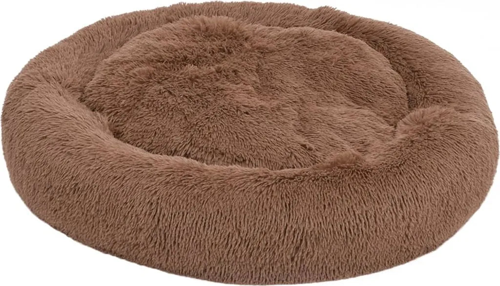  VidaXL Waschbares Hunde- & Katzenkissen Braun 70x70x15 Cm Plüsch