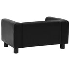  VidaXL Hundesofa Schwarz 60x43x30 Cm Plüsch Und Kunstleder