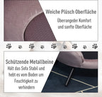  Pawhut Hundesofa In Beckenform Mit Weichem Bezug, Haustiersofa Mit Metallbeinen, Hundebett, Katzensofa, 74 X 68,5 X 31 Cm