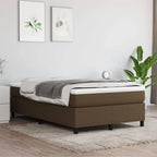  VidaXL Boxspringbett Dunkelbraun 120x200 Cm Stoff