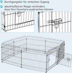  PawHut Welpenauslauf Welpenzaun Laufstall Freilaufgehege Welpengitter 5 Maßen (Maße: 71x61cm)