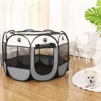  Faltbarer Hunde Katzen Laufstall Durable Kennel Kitten Playground Playpen Haustier Welpen-Laufstall, 74x74x43cm