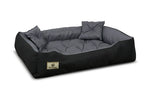  Hundebett PRESTIGE Bett Hund Sofa Schlafplatz Kissen Korb Liege Tierbett 100 X 75 Cm Grau