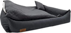  Hundebett Für Große Hunde - Hundesofa Mit Wendekissen 120x85cm [ Graphit ] EU & ®