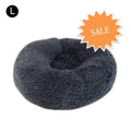  Hundebett Tierbtt Katzenbett Hundesofa Katzensofa Kissen Flauschig, Weich U. Waschbar Für Katzen Hunde, Dunkelgrau,Durchmesser 60cm