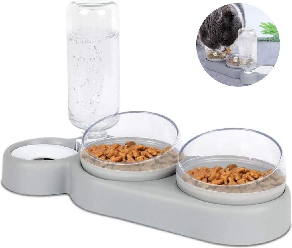  Fressnapf Katze Mit Ständer Katzenfutter Schale - 15 ° Katzennapf Erhöht Personalisierte Haustier Napf Mit Neigung, Um Erbrechen Zu Vermeiden Katzennapf Für Katzen