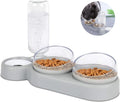  Doppelnapf Für Katzen,15 ° Neigung Anti-Erbrechen Katzenschüssel,3 In 1Futternapf Katzen,mit Automatischem Wasserspender，Doppelte Futternapf Kleine Und Mittlere Katzen Und Hunde
