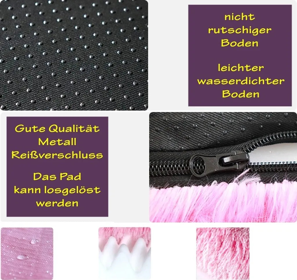  The Pets Smile Plüsch Hundekorb,Hundesofa,Hundekissen,Hundebett,Hundekörbchen,waschbar, Plüsch Kissen, Für Große Hunde