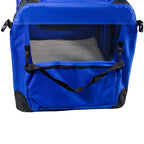  Hundetransportbox Transportbox Reisetasche Transporttasche Gr. XXL Hundebox Blau
