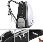  RUCKSACKTRANSPORTER FÜR CAT SPACE BACKPACK | Haustierträger Transparenter Rucksack Tragbare Hunde Und Katzen Outdoor-Tragetasche Atmungsaktives Kapsel-Design 180-Grad-Besichtigung Für Haustiere Reisen, Gehen