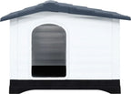  VidaXL Hundehütte Grau 90,5x68x66 Cm Polypropylen