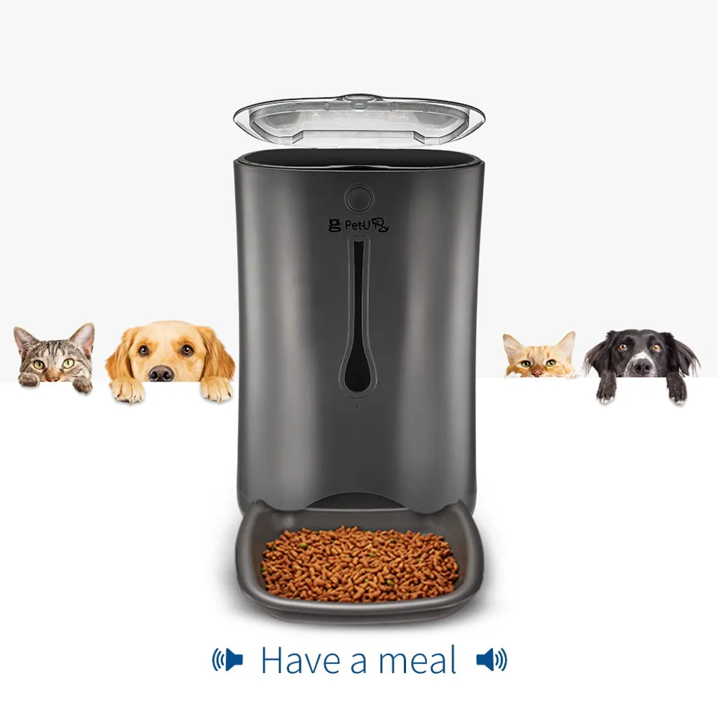  PUPPY KITTY 7L Automatischer Futterautomat Futterspender Mit Timer - Futternapf Automat Mit Timer Und LCD - Für Hund Und Katze