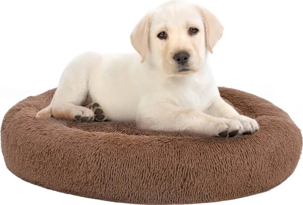  VidaXL Waschbares Hunde- & Katzenkissen Braun 70x70x15 Cm Plüsch