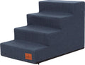  Hobbydog Hundetreppen Inari, Für Kranke Und ältere Tiere, Einganshilfe, Rampe Zwei Größen - 4 Stufen - 60 X 40 X 40 Cm [Größe: L] - Navyblau