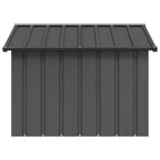  VidaXL Hundehütte Anthrazit 116,5x103x81,5 Cm Verzinkter Stahl
