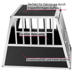  Tectake Hundetransportbox Single Mit Schräger Rückwand - Schwarz