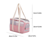  Hundetasche Hundebox Transporttasche Für Hunde Katzen,40 X 20 X 26 Cm Rosa