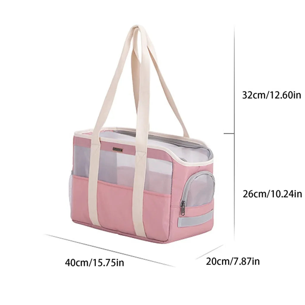  Hundetasche Hundebox Transporttasche Für Hunde Katzen,40 X 20 X 26 Cm Rosa