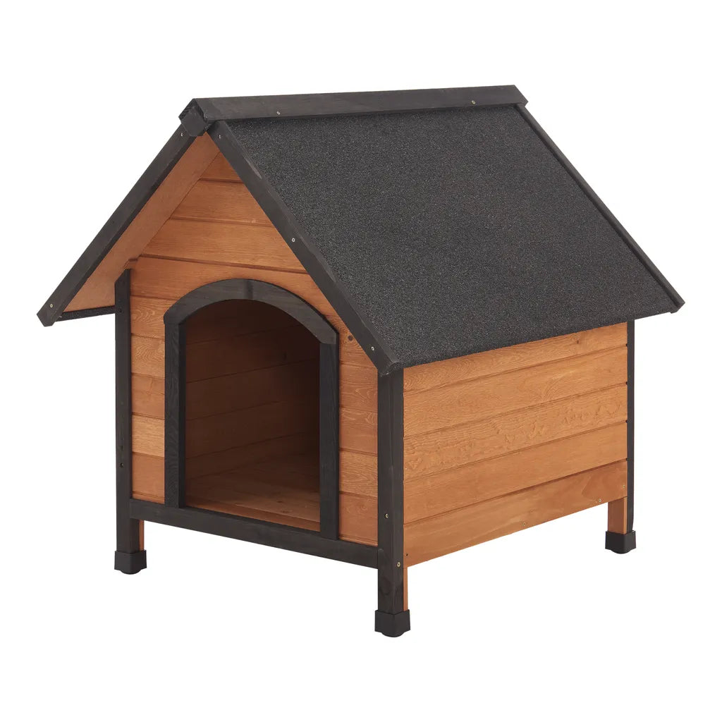  Hundehütte Hundsheim 83x78x88cm Aus Tannenholz Mit Bitumendach Natur Schwarz