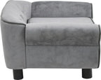  VidaXL Hundesofa Grau 72x45x30 Cm Plüsch