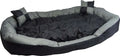  2in1 Hundebett XXL - Kuscheliges, Waschbares Hundekorb Big Tier Sofa - Größe XL 150x120x25cm