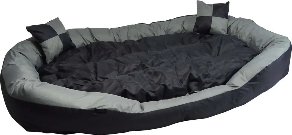  2in1 Hundebett XXL - Kuscheliges, Waschbares Hundekorb Big Tier Sofa - Größe XL 150x120x25cm