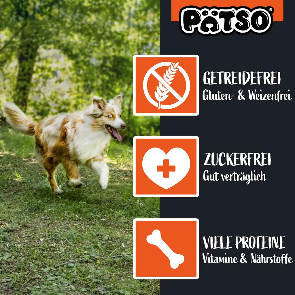  PÄTSO Hunde Snack Trainingssnack, 500g - Huhn - Bone Mix