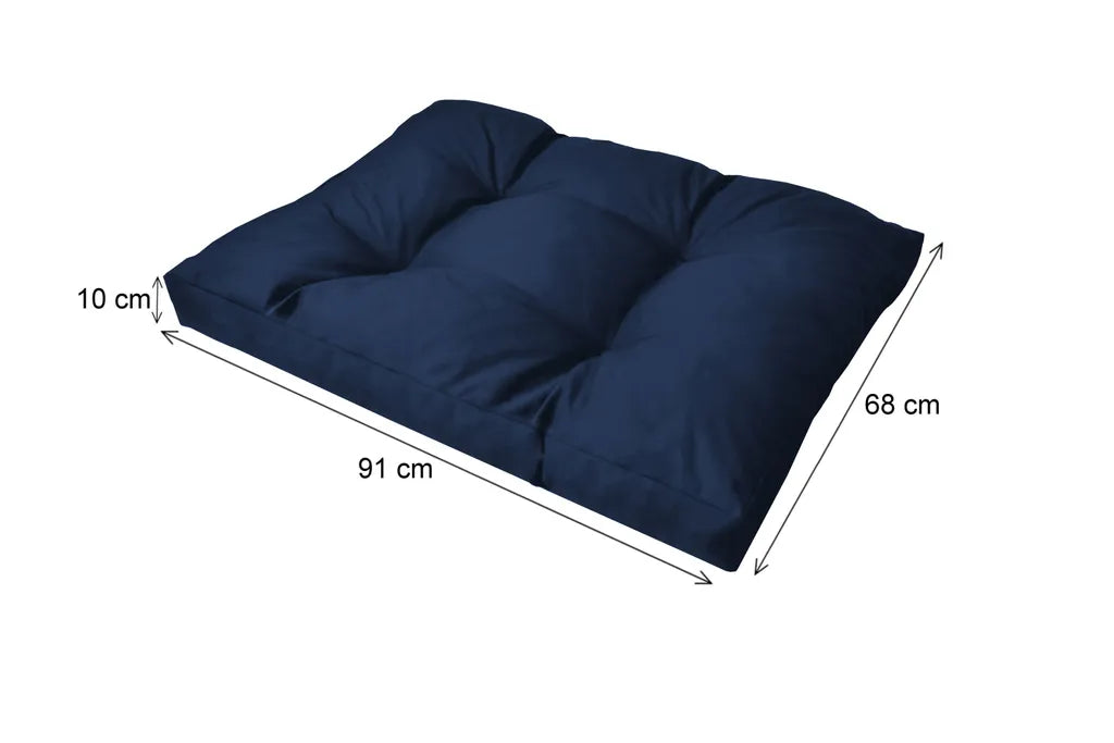  POKAR Hundebett Hundekissen XXL Große Hunde Hundekorb Hundesofa, Farbe:Blau, Size:L (91x68cm)