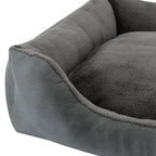  Juskys Hundebett Eila S – Hundekorb 50 X 37 X 15 Cm – Orthopädisches Hundekissen Waschbar & Flauschig - Haustierbett Für Kleine Hunde & Katzen In Grau