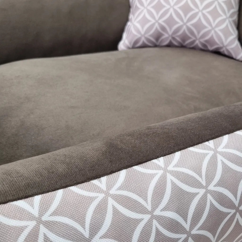  4L Textil OTTO Kuscheliges Hundebett Bezug Abnehmbar Und Waschbar Hundekorb Mittelgroße Hunde Hundekissen Flauschig Hundekörbchen Hundesofa (80x60 Cm, Boho 01)