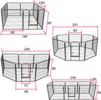  Tectake Welpenauslauf 8-eckig - 80 Cm