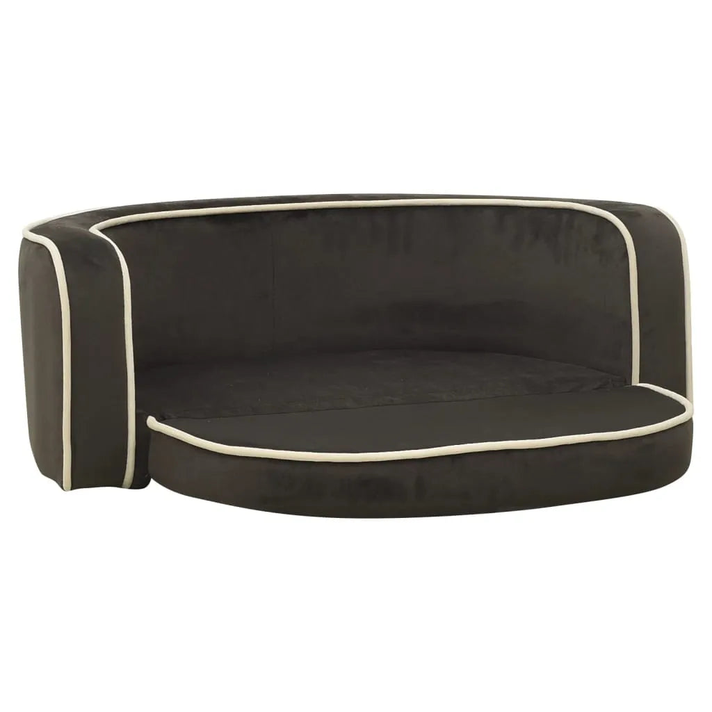  VidaXL Hundesofa Klappbar Dunkelgrau 73x67x26 Cm Plüsch Kissen