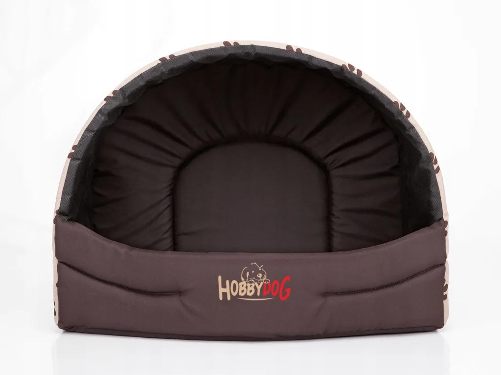  Hobbydog R4 Busbwl2 Hundehütte Souffleur Hundebett Katzenbett Schlafplatz XL Größe 4, 60 X 49 X 42 Cm Beige Mit Pfötchen